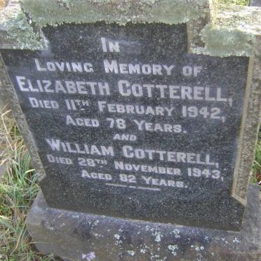 COTTERELL William -1943 &amp; Elizabeth -1942