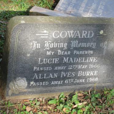 COWARD Allan Ives Burke -1966 &amp; Lucie Madeline -1966