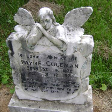 COLEMAN Wayne 1970-1971