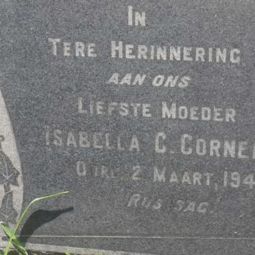 CORNELIUS Isabella C. -1949