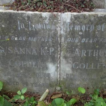 COLLEN Arthur -1959 &amp; Susanna K.P. -1955