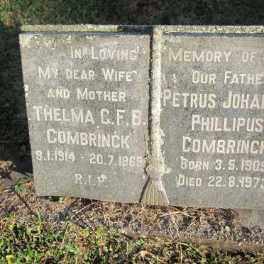 COMBRINCK Petrus Johannes Phillipus 1909-1973 &amp; Thelma C.F.B. 1914-1969
