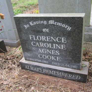 COOKE Florence Caroline Agnes 1903-1982