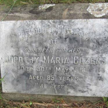 COZENS Dorothy Maria -1961