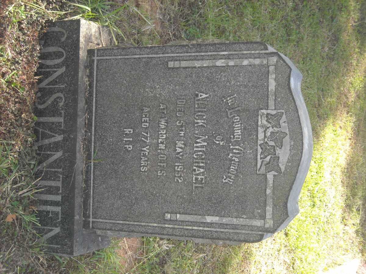 CONSTANTIEN Alick Michael -1952