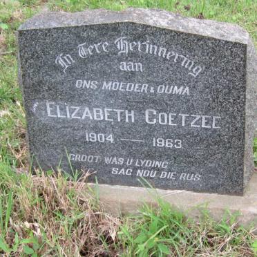COETZEE Elizabeth 1904-1963