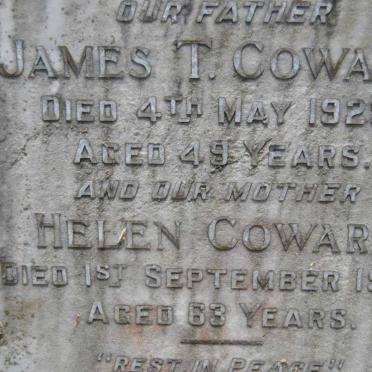 COWARD James T. -1929 &amp; Helen -1938