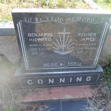 CONNING Benjamin Hilford 1920-1957 :: CONNING Reuben James 1922-2000
