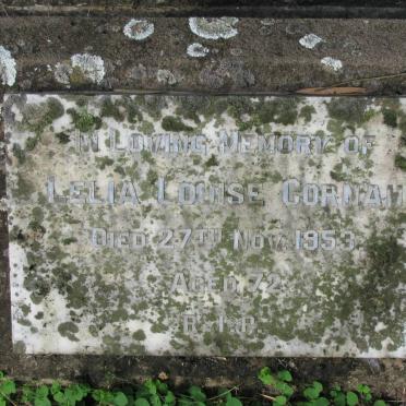 CORNAH Lelia Louise -1953