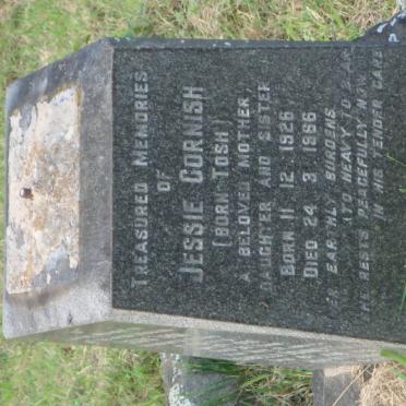 CORNISH Jessie nee TOSH 1926-1966
