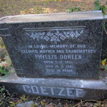 COETZEE Phyllis Doreen 1921-1981