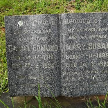 COOK Daniel Edmund 1910-1934 :: COOK Mary Susan 1889-1960