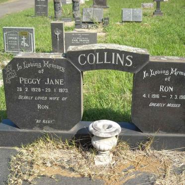 COLLINS Ron 1916-1988 &amp; Peggy Jane 1928-1973