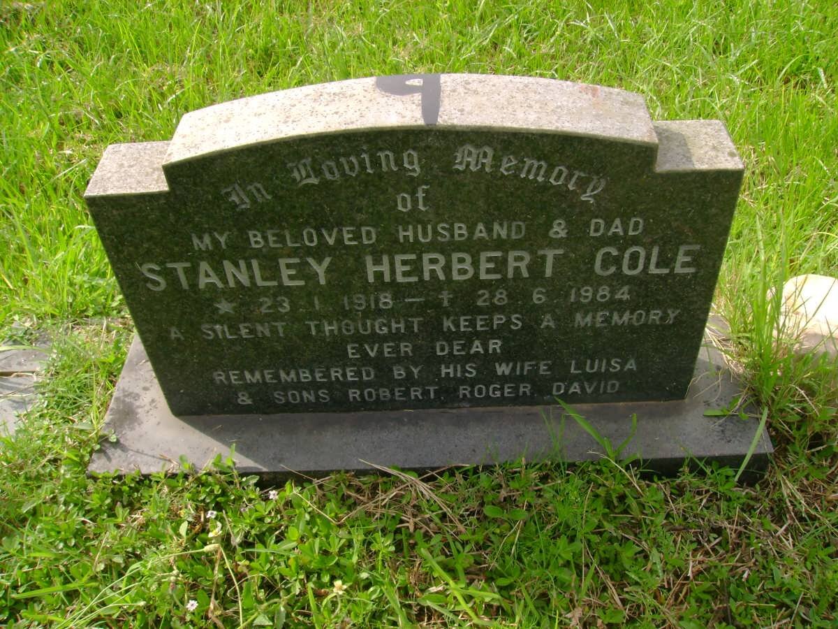 COLE Stanley Herbert 1918-1984