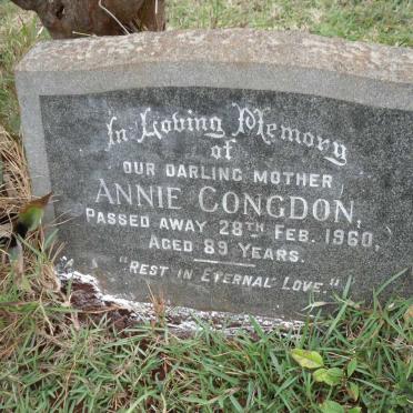 CONGDON Annie -1960