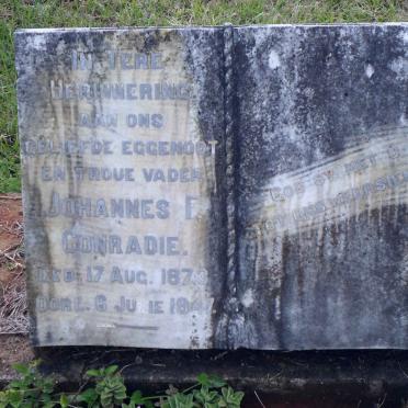 CONRADIE Johannes F. 1873-1947