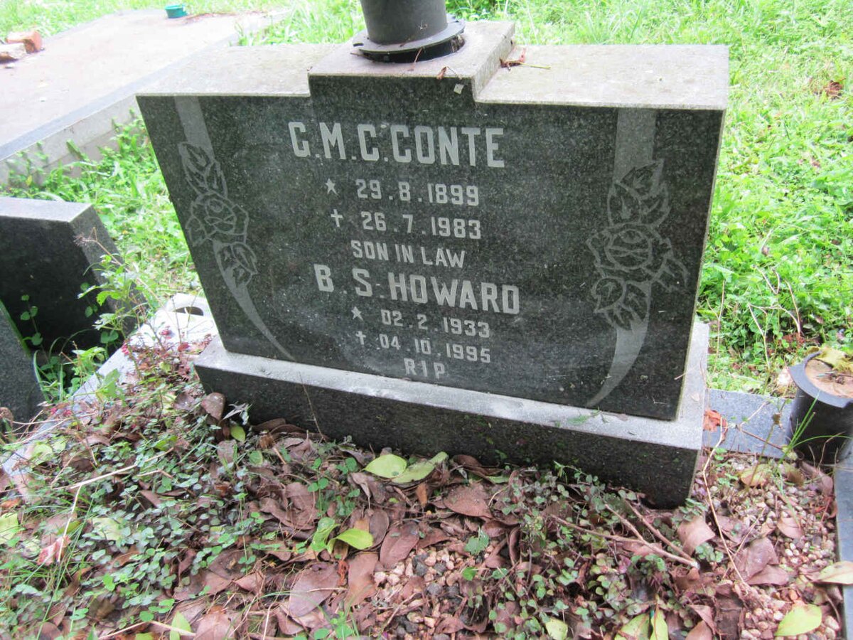 CONTE G.M.C. 1899-1983 :: HOWARD B.S. 1933-1995