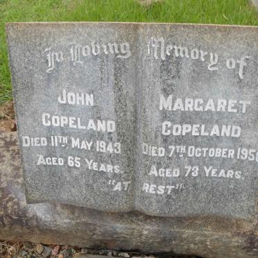 COPELAND John -1943 &amp; Margaret -1950