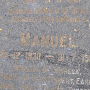 CORREA Augusto -1961 &amp; Theresa -1938 :: CORREA Manuel 1930-1990