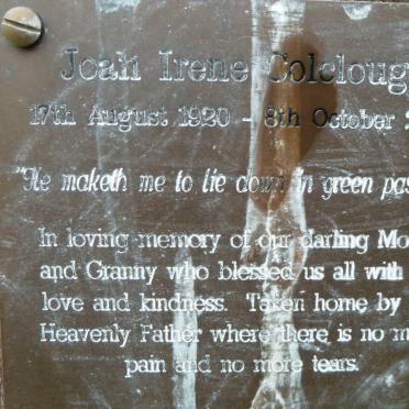 COLCLOUGH Joan Irene 1920-2004