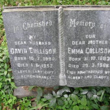 COLLISON David 1890-1952 &amp; Emma 1883-1966