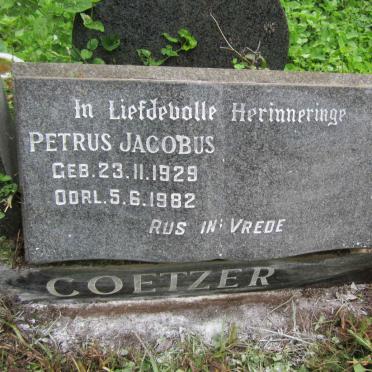 COETZER Petrus Jacobus 1929-1982
