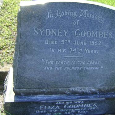 COOMBES Sydney -1952 &amp; Eliza -1967