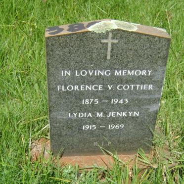 COTTIER Florence V. 1875-1943 :: JENKYN Lydia M. 1915-1969
