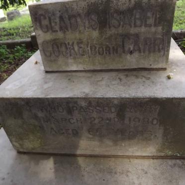 COOKE Gladys Isabel nee CARR -1980