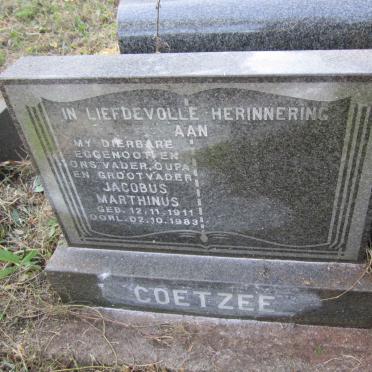 COETZEE Jacobus Marthinus 1911-1983