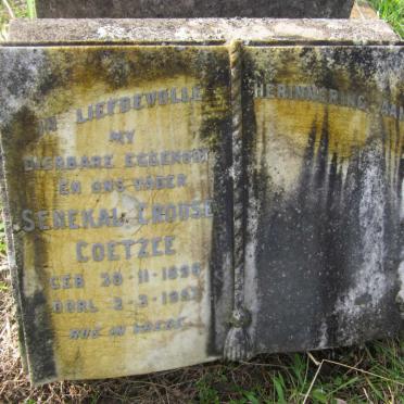 COETZEE Senekal Crouse 1896-1957