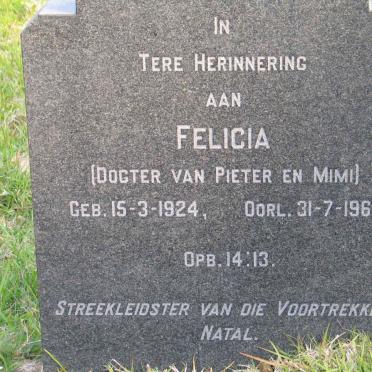 COETSEE Felicia 1924-1965
