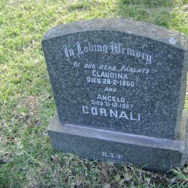 CORNALI Angelo -1967 &amp; Claudina -1960
