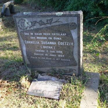 COETZER Cornelia Susanna nee BOTHA 1880-1964 :: BOTHA Freda Louisa nee COETZER 1913-1978