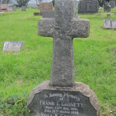 COSNETT Frank F. 1861-1956 &amp; Rosa H. 1886-1957