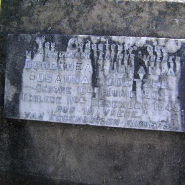 COETZEE Dorothea Johanna Susanna 1903-1945