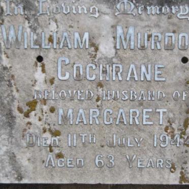 COCHRANE William Murdock -1944