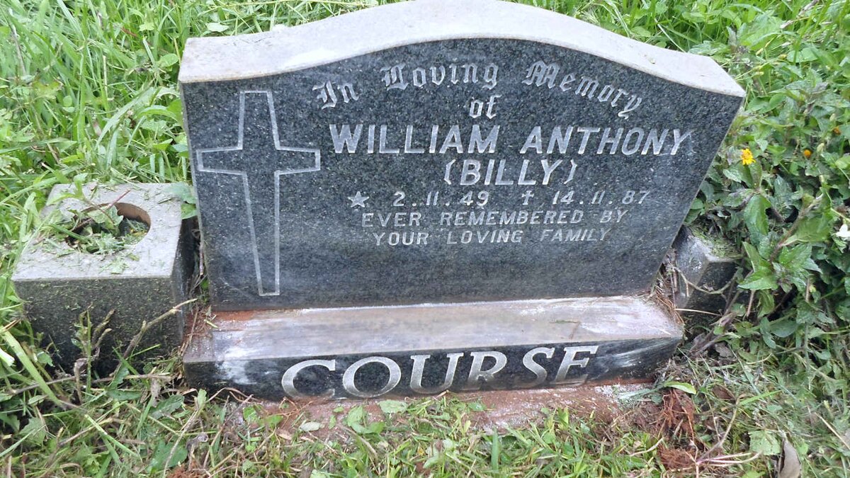 COURSE William Anthony 1949-1987