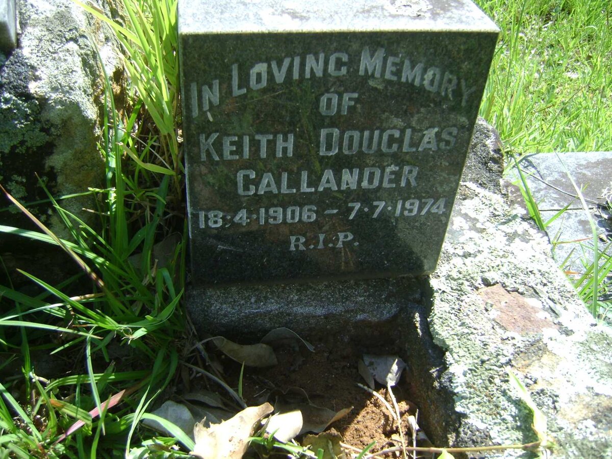 CALLANDER Keith Douglas 1906-1974