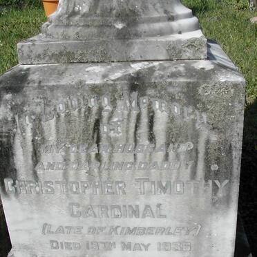 CARDINAL Christopher Timothy -1936