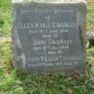 CAVANAGH John -1946 :: CAVANAGH Ellen Maria -1940 :: CAVANAGH John William -1971