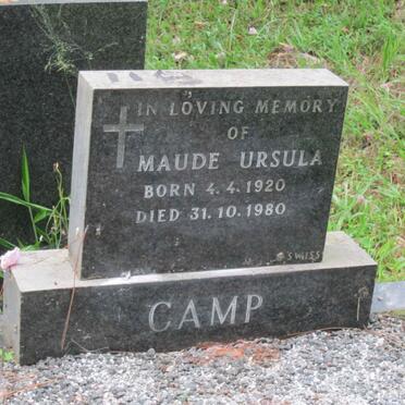CAMP Maude Ursula 1920-1980