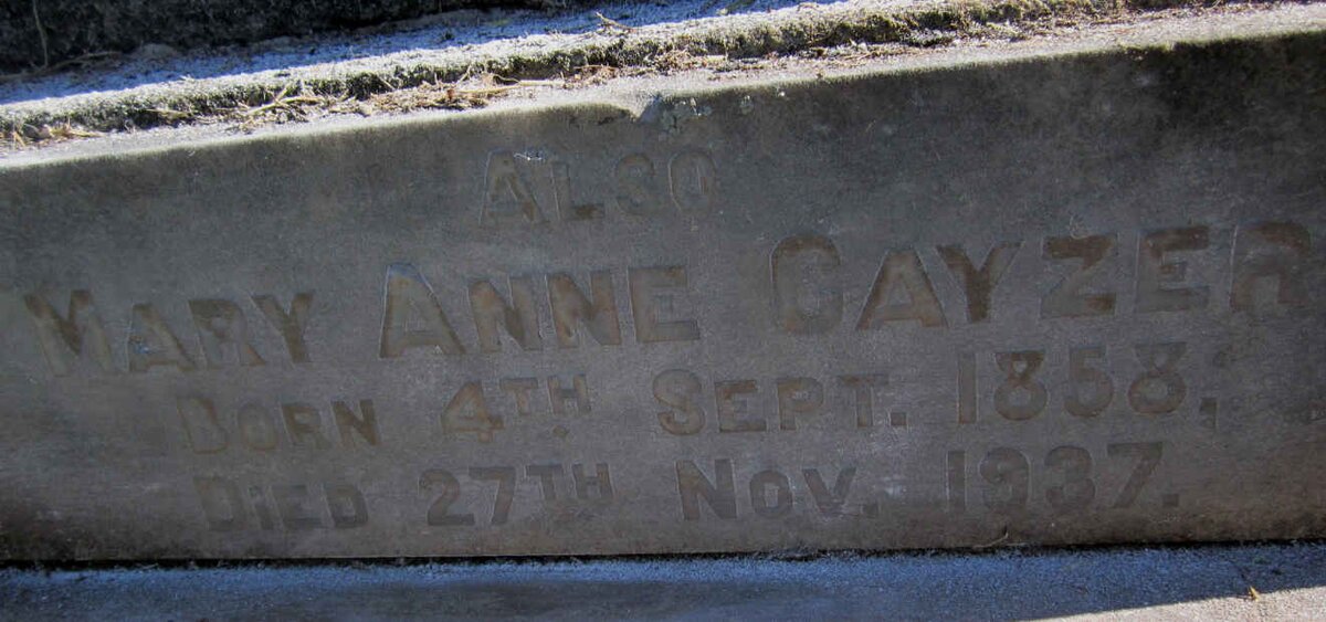 CAYZER Mary Anne 1858-1937