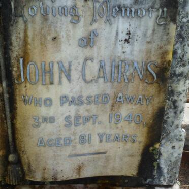CAIRNS John -1940