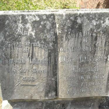 CAMPBELL Edmund -1938 &amp; Mary Margaret 1885-1976