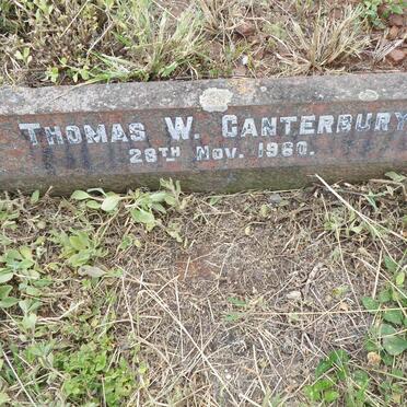 CANTERBURY Thomas W. -1960 &amp; Edith E. -1944 