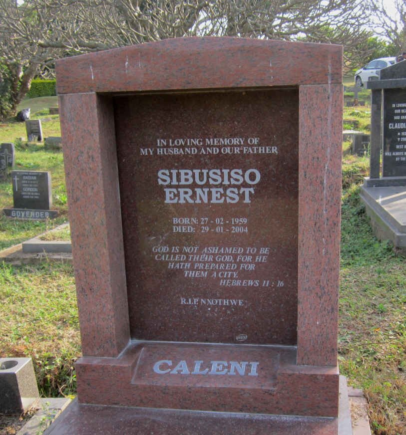 CALENI Sibusiso Ernest 1959-2004