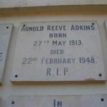 ADKINS Arnold Reeve 1913-1948