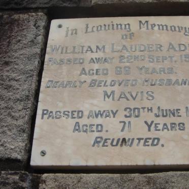 ADIE William Lauder -1970 &amp; Mavis -1982