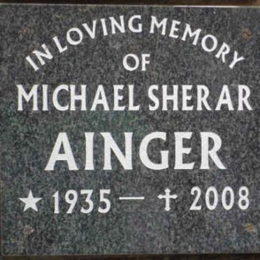 AINGER Michael Sherar 1935-2008